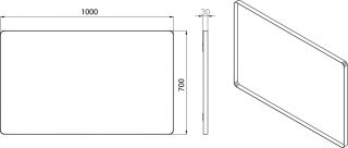 Зеркало Armadi Art Vallessi с круговой подсветкой 100см 543/2